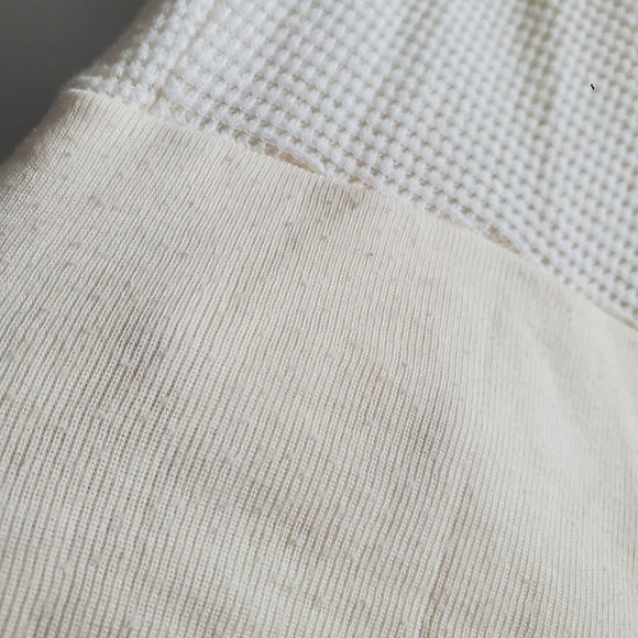 Splendid Size S Cream Waffle Knit 3/4 sleeve shirt - Picture 5 of 9